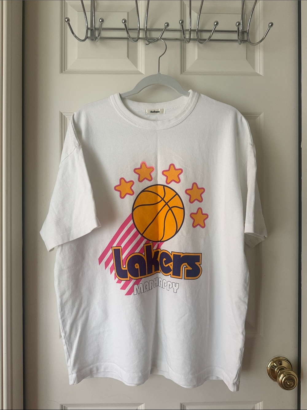 Madhappy White Lakers Graphic Tee